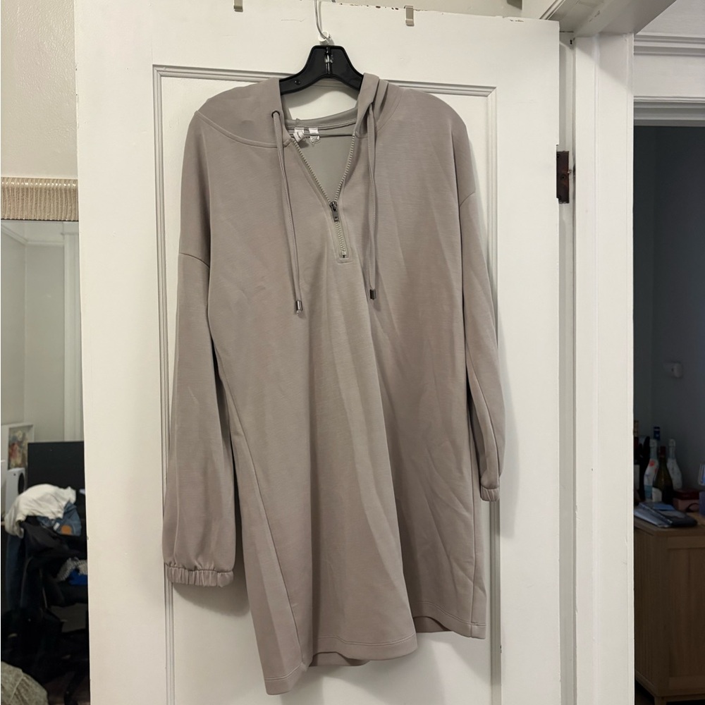 Half-Zip Hoodie Dress